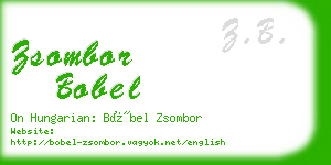 zsombor bobel business card